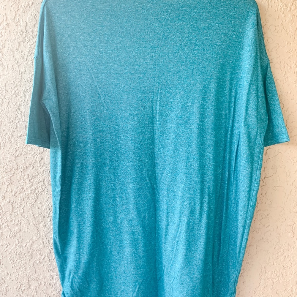 Lularoe Perfect T - Size XS (runs big) - Solid Heathered Teal - Picture 3 of 3